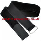 Various-sized self-gripping cable management hook and loop straps with buckle