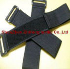Elastic un-napped hook and loop binding straps/wrist/armband straps with buckle