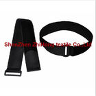 Various-sized self-gripping cable management hook and loop straps with buckle