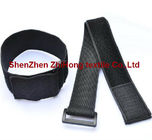 Elastic un-napped hook and loop binding straps/wrist/armband straps with buckle