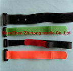 Different size removable hook and loop closure cable ties