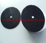 Polishing abrasive backing pad with heavy duty hook and loop fastener