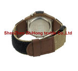 Guaranteed quality nylon webbing/PU leather nylon hook loop watch wrist band