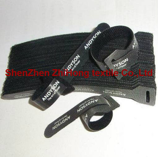 Durable back to back hook and loop cable tie straps/fiber cable ties